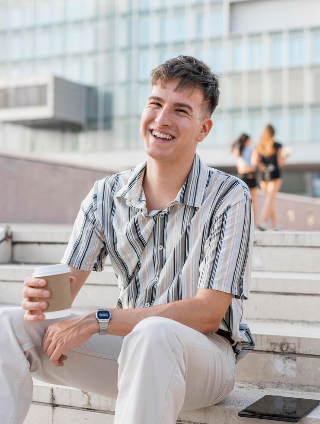 Cobalt Confidence Button-Down